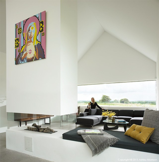 Louise McGuane in her renovated farmhouse called The Safe House near the village of Cooraclare in County Clare.